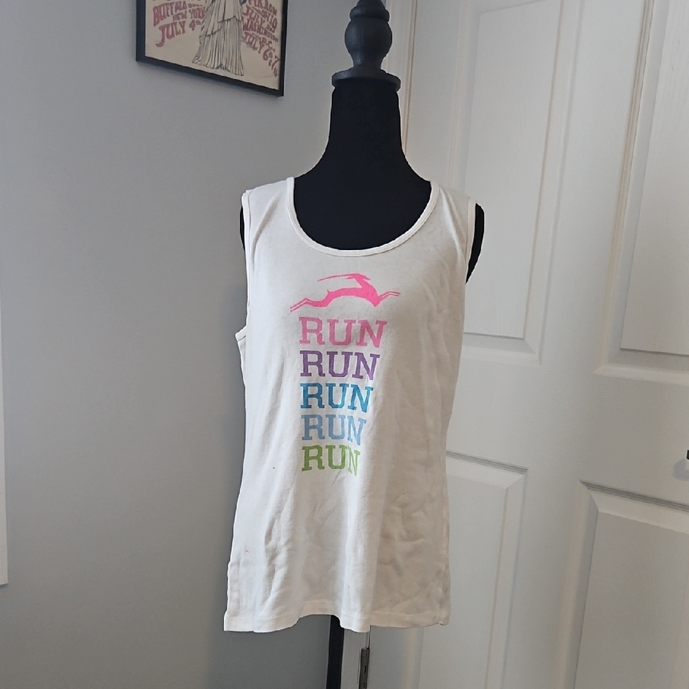 Phish Run Like An Antelope Tank Top White L